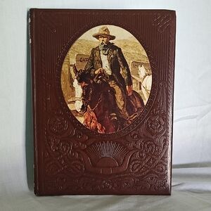 Vintage Western Embossed Leather Book Cover